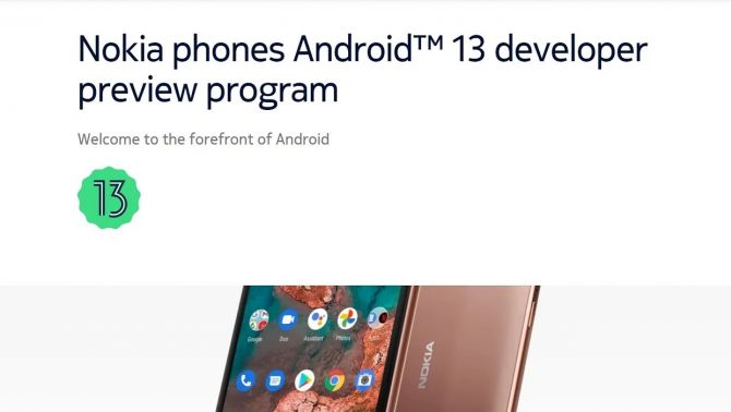Nokia tham gia chương trình thử nghiệm Android 13 quyết không đi sau các ông lớn Android