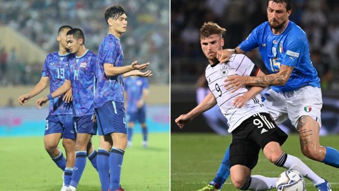 Lịch thi đấu bóng đá hôm nay 14/6: ĐT Thái Lan bị loại sớm ở Asian Cup 2023? Đại chiến Đức vs Italia