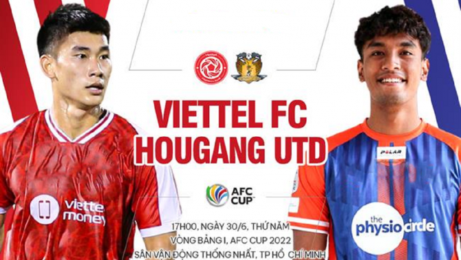 Xem trực tiếp bóng đá Viettel vs Hougang United ở đâu, kênh nào? Link trực tiếp AFC Cup 2022