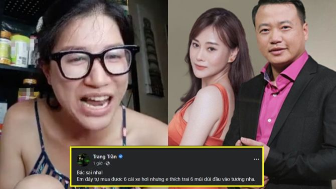Giữa lùm xùm drama Shark Bình và Phương Oanh, Trang Trần phản bác lại một phát ngôn rầm rộ
