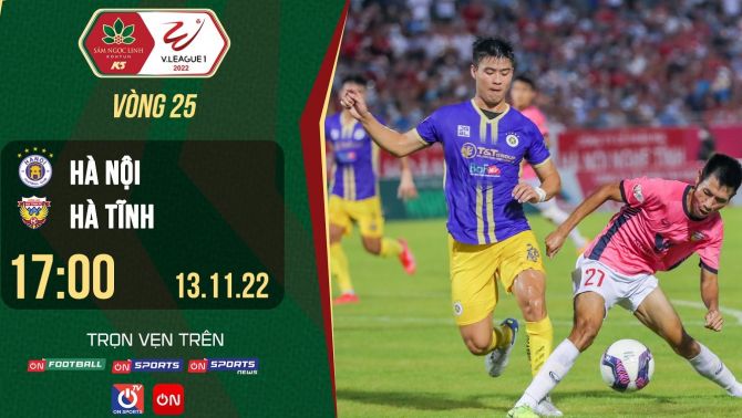 Trực tiếp bóng đá Hà Nội FC vs Hà Tĩnh - vòng 25 V.League 2022: Xác định nhà vô địch?