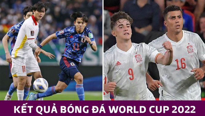 Kết quả bóng đá World Cup hôm nay: Cựu vương châu Á tạo địa chấn; Tây Ban Nha đè bẹp Costa Rica