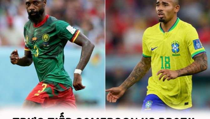 Trực tiếp bóng đá Cameroon vs Brazil - Bảng G World Cup 2022 - Link trực tiếp World Cup trên VTV