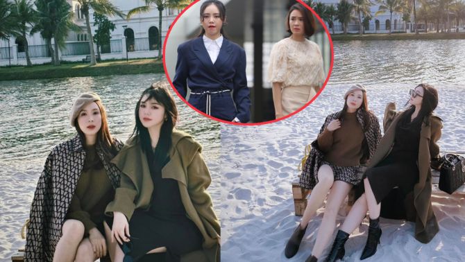 Đăng ảnh 'Chị chị em em' thân thiết, Hồng Diễm lại tiết lộ nỗi sợ khi đóng phim VTV cùng Quỳnh Kool