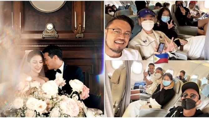 Phù dâu và dàn khách mời đã bay sang Philipines để dự đám cưới Linh Rin và thiếu gia Phillip Nguyễn