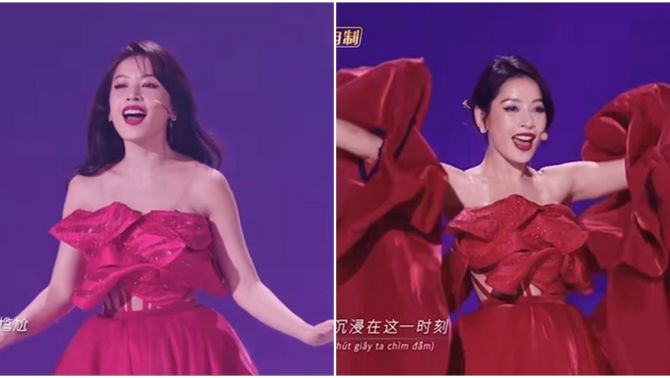Chi Pu có màn vũ đạo mãn nhãn ở chương trình TH xứ Trung nhưng giọng hát tiếp tục gây tranh cãi