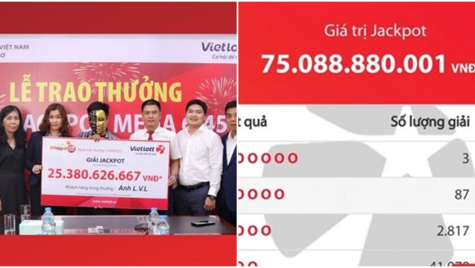 3 người đàn ông 'ẵm trọn' giải độc đắc Vietlott 75 tỷ đồng nhờ 1 điều, lần thứ 2 trong lịch sử xổ số