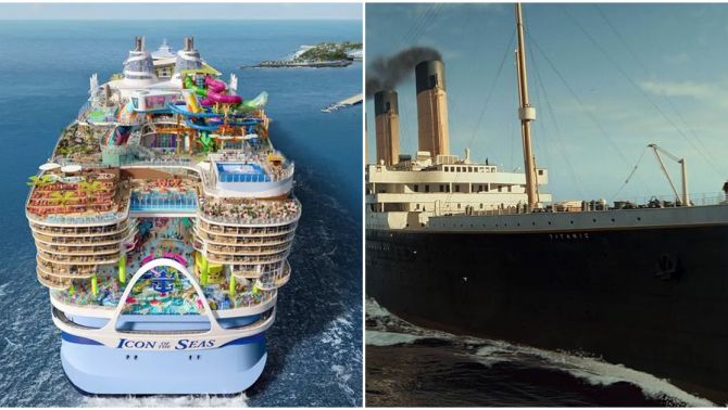 Điểm trùng hợp giữa siêu du thuyền lớn nhất thế giới vừa ra mắt với ‘huyền thoại’ Titanic