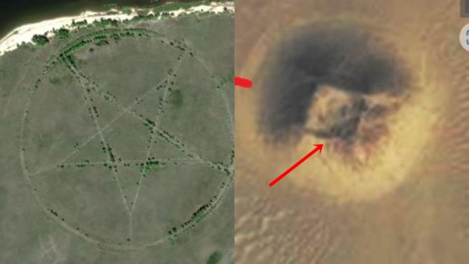Loạt địa điểm kỳ lạ được phát hiện qua Google Earth: Bí ấn nhất là ngôi sao bị nghi tà giáo ở Châu Á
