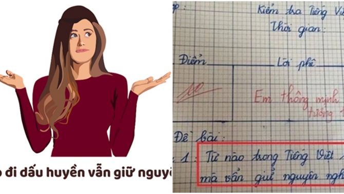 Từ nào trong tiếng Việt bỏ dấu huyền vẫn giữ nguyên nghĩa? Tìm được trong 10 giây chắc hẳn IQ cao