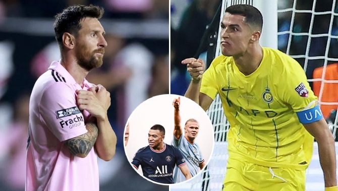 Ronaldo bỏ xa Messi trong top 10 cầu thủ hưởng lương cao nhất thế giới, chỉ còn 1 cái tên ở châu Âu