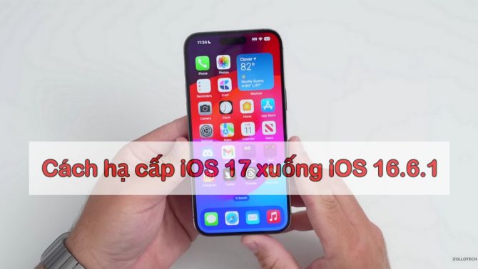 Cách hạ cấp từ iOS 17 xuống iOS 16.6.1 để iPhone đời cũ chạy nhanh và mượt mà hơn