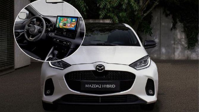 Cận cảnh Mazda 2 hybrid 2023 vừa ra mắt: Ăn xăng như ‘ngửi’, thoát mác 'nhái' Toyota Yaris