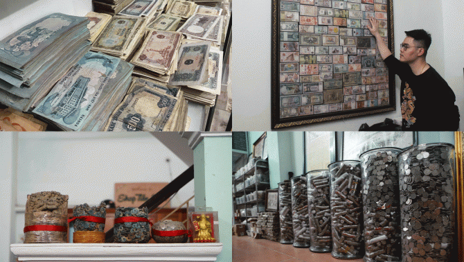 Chàng trai sở hữu bộ sưu tập tiền xưa - nay với số seri theo ngày tháng năm sinh nhiều nhất Việt Nam