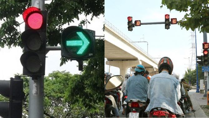 Có được phép dừng đèn đỏ ở làn rẽ trái, rẽ phải? Ai cũng phải nắm chắc khi tham gia giao thông