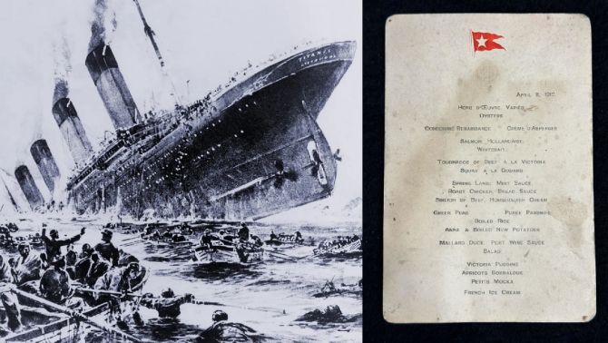 Chuẩn bị đấu giá thực đơn khoang hạng nhất của tàu Titanic, nội dung bên trong lần đầu được hé lộ