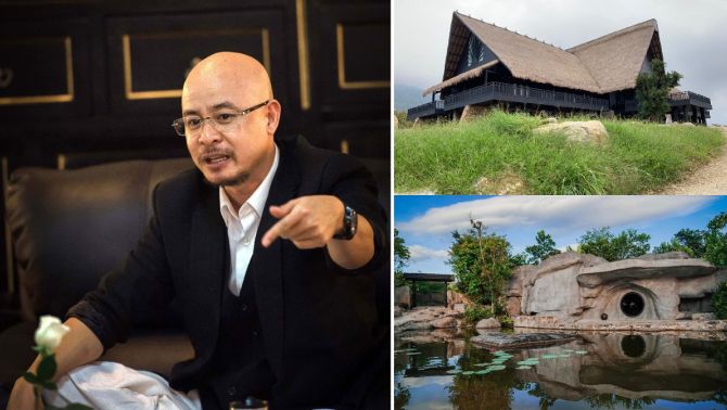 'Nhà hang' của ông Đặng Lê Nguyên Vũ ở M'Drắk khác gì so với căn nhà cổ làm toàn bằng gỗ đá?