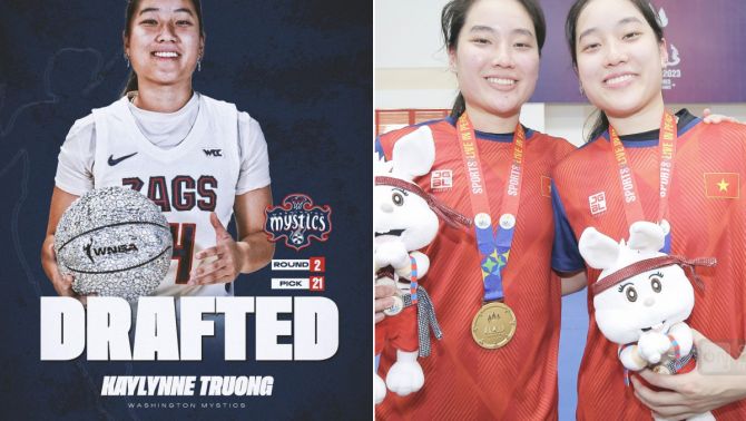 'Cô gái vàng' của Việt Nam tại SEA Games 32 được chọn tại NBA, đi vào lịch sử bóng rổ Mỹ