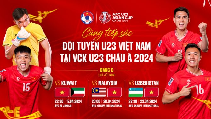 Trực tiếp bóng đá U23 Việt Nam vs U23 Malaysia, 20h ngày 20/4 - Link xem VCK U23 châu Á 2024 FULL HD