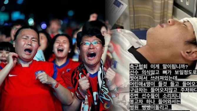 Dính chấn thương nặng, cầu thủ Hàn Quốc được cấp cứu bằng xe tải khiến CDM bức xúc