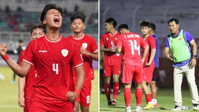 Kết quả bóng đá U19 Đông Nam Á hôm nay: U19 Indonesia đại thắng, ĐT Việt Nam đối diện kịch bản xấu
