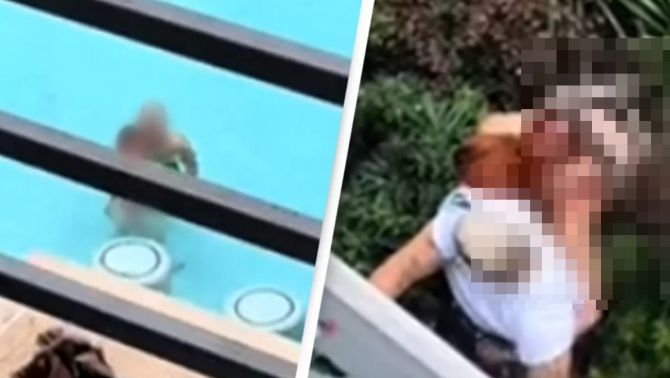 Cặp đôi 'mây mưa' 41 giây trong bể bơi bị hàng xóm bắt quả tang khiến CĐM choáng váng