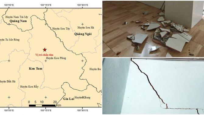 Nguyên nhân gây ra động đất lớn 5.0 độ gây rung chấn cho toàn Tây Nguyên và miền Trung 