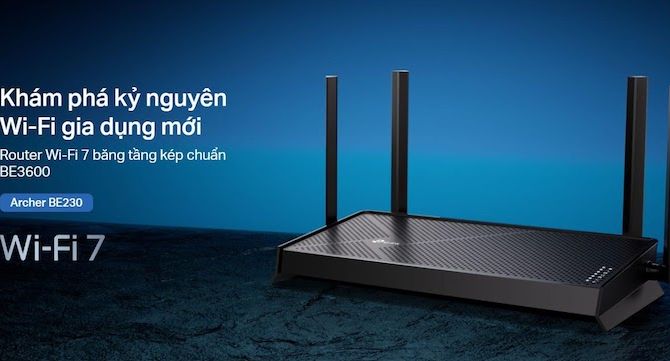 TP-Link Archer BE230 - Router Wi-Fi 7 đầu tiên ra mắt tại Việt Nam