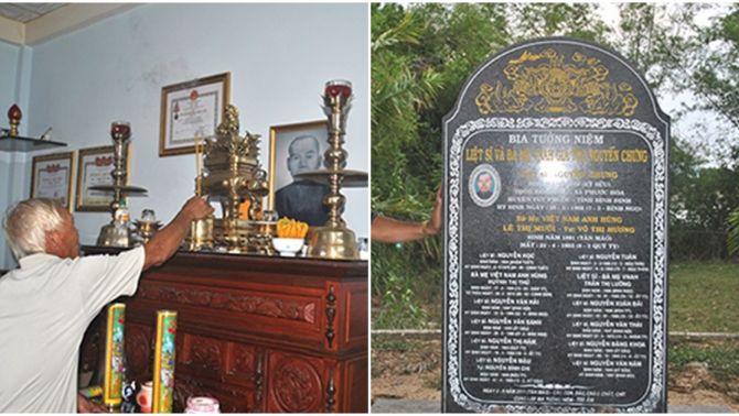 Gia đình có 12 liệt sĩ, 3 bà Mẹ Việt Nam anh hùng, được Nhà nước trao tặng Huân chương cao quý