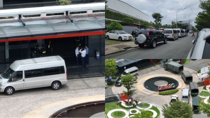 Xôn xao lý do nhiều xe biển xanh, cảnh sát xuất hiện tại trụ sở kỳ lân công nghệ Công ty VNG