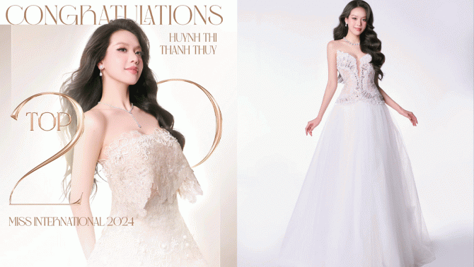 Netizen xôn xao khi biết Hoa hậu Thanh Thủy vào top 20 Miss International 2024