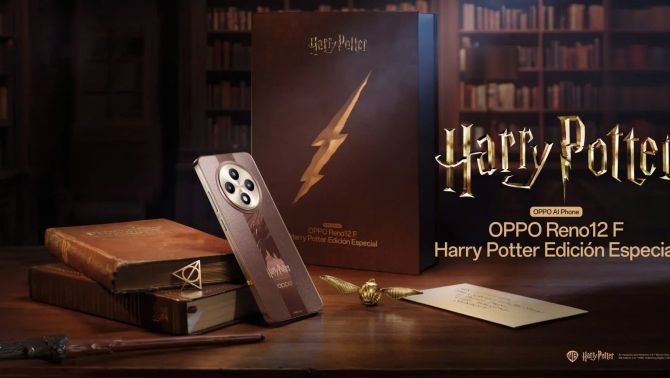 OPPO Reno 12F phiên bản Harry Potter ra mắt, tặng kèm đũa thần, móc treo banh snitch, que chọc SIM bảo bối tử thần