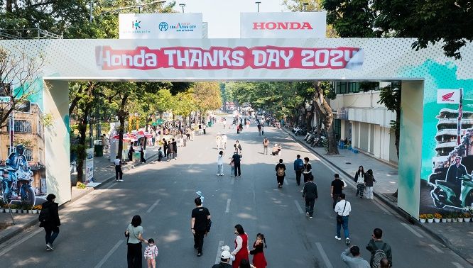Honda Thanks Day 2024 chính thức khai mại tại phố đi bộ Hà Nội