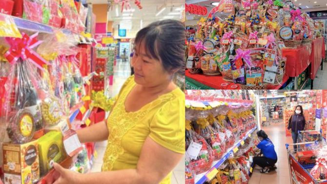 ‘Thượng vàng hạ cám’ các loại mặt hàng Tết, người dân chỉ dám ngắm nghía vì đang đợi thưởng Tết