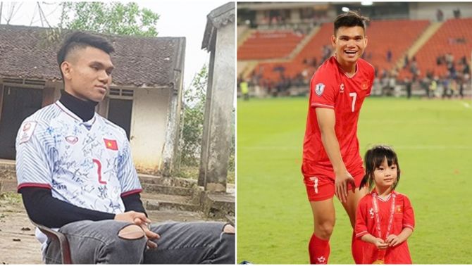 Chân dung ‘cầu thủ từng nghèo nhất Việt Nam’ đến với bóng đá bằng tiền bán trâu của bố, giờ đây có tất cả