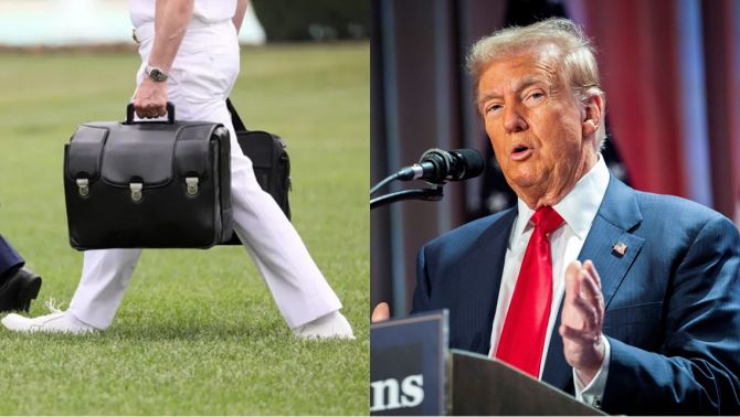 Bí ẩn chiếc vali hạt nhân và tấm thẻ nhựa ông Donald Trump được trao trong lễ nhậm chức Tổng thống Mỹ