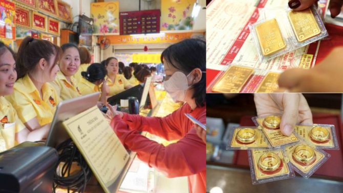 Giá vàng hôm nay ngày 21/2/2025: Dân 'khóc ròng’ vì giá vàng miếng tăng giảm loạn xạ
