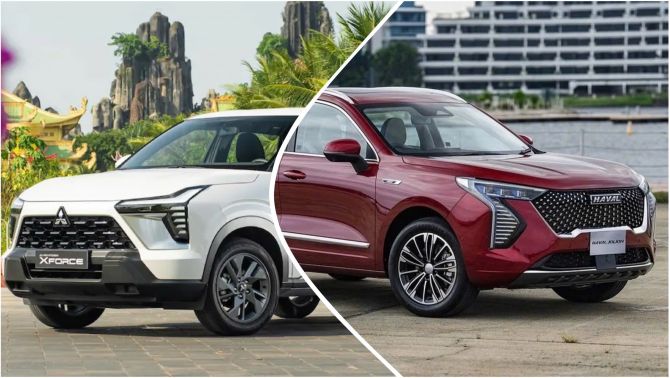 SUV ‘full option’ tầm giá 700 triệu đồng: Haval Jolion hay Mitsubishi Xforce - 'ai thắng'?