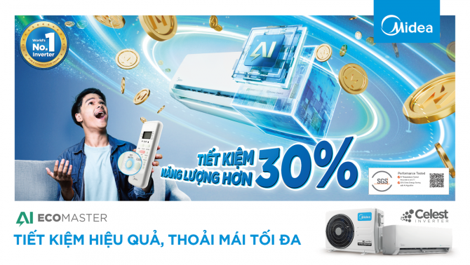 Công nghệ AI Siêu Tiết Kiệm Điện của Midea Celest: Giải Pháp Điều Hòa Mát Lạnh Bền Bỉ Cho Nắng Nóng Việt Nam