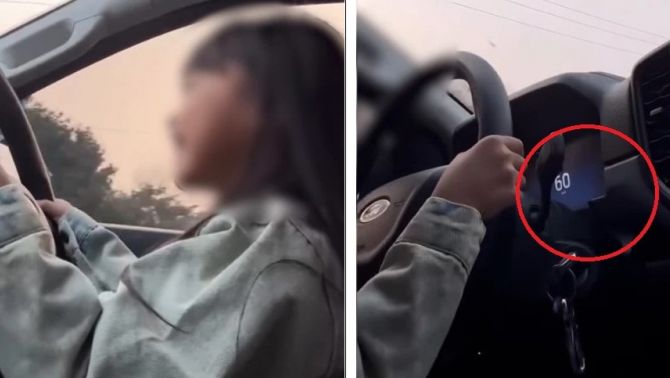 Công an vào cuộc vụ bố để con gái 10 tuổi lái ô tô hơn 60 km/h khiến CĐM phẫn nộ, liệu có phải 'đăng cho vui'?
