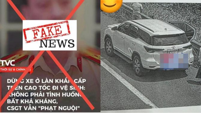 Rộ tin dừng xe ở làn khẩn cấp đi vệ sinh bị phạt nguội, Cục CSGT nói gì?