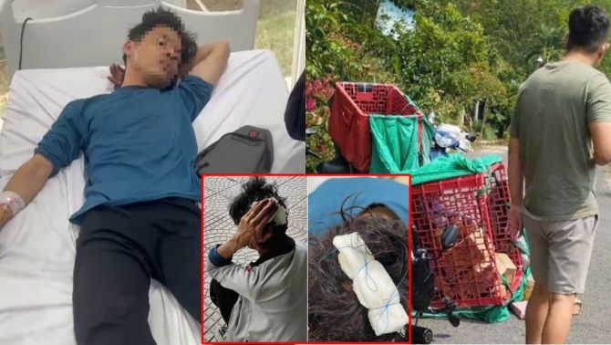 Vụ shipper bị chém nhập viện ở Bình Dương: Camera ghi lại màn đánh nhau dữ dội, hé lộ nguồn cơn