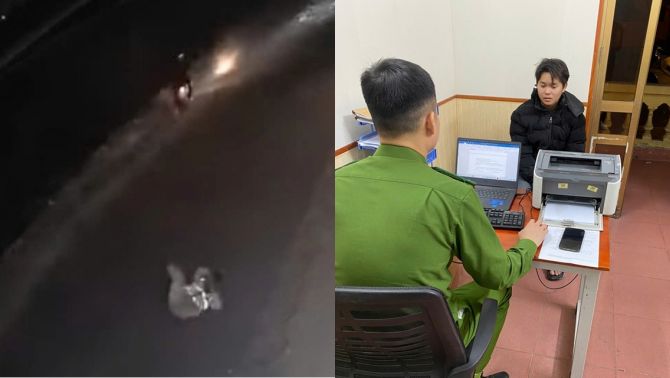 Nam thanh niên thông chốt, tông Đại úy CSGT gãy 2 xương sườn đã bị bắt giữ