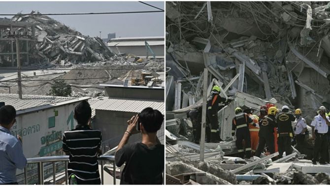 Hàng chục người bị mắc kẹt trong tòa nhà đổ sập ở Thái Lan, con số vẫn chưa dừng lại