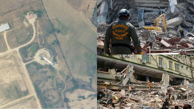 Chấn động hình ảnh tháp không lưu thủ đô Myanmar đổ sập vì động đất, toàn bộ nhân viên thiệt mạng