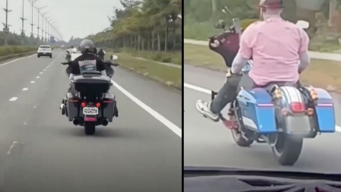 Chấn động: Nhóm thanh niên lái mô tô phân khối lớn buông cả hai tay, danh tính bất ngờ