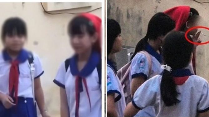 Thông tin bất ngờ vụ nhóm học sinh nữ tiểu học hút thuốc trong trường, nhân chứng tiết lộ sốc