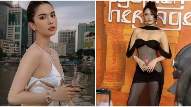 Ngọc Trinh gây tranh cãi khi diện đầm xuyên thấu 'mặc như không', ‘chiêu’ cũ được sử dụng để thu hút sự chú ý