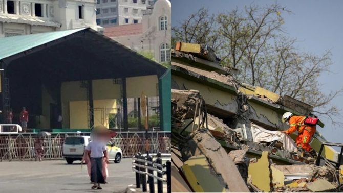 Chính quyền quân sự Myanmar vẫn dựng sân khấu lễ hội dù đất nước gặp thảm họa, nhân lực cứu trợ thiếu trầm trọng