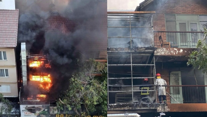 Nguyên nhân quán 'Bò tơ quán mộc' ở Mỹ Đình, Hà Nội bốc cháy ngùn ngụt, nhân viên quán kể lại sự tình